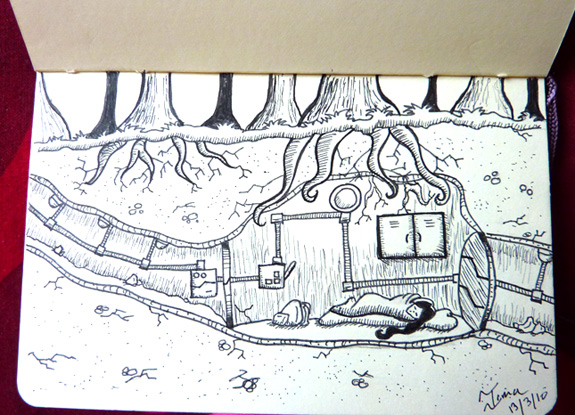 Illo Friday: Subterranean